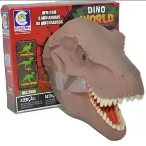 Brinquedo Cotiplás Dino World Cabeça Com Dinossaurinhos