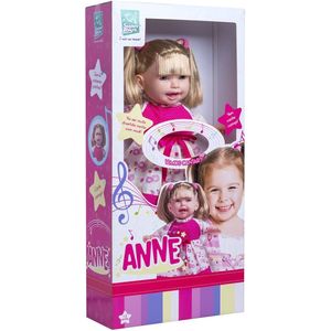 Brinquedo Supertoys Anne Canta Comigo Com Cabelo