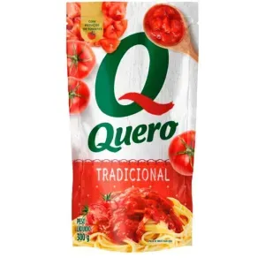 Molho De Tomate Quero Tradicional Sachê 300g