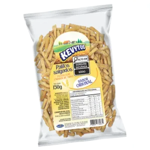 Biscoito Kevytos Palitos Salgados Sabor Original 150g