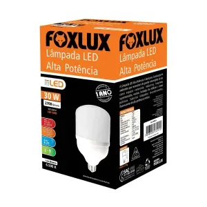 Lâmpada Foxlux Led Alta Potência 6500k 30w