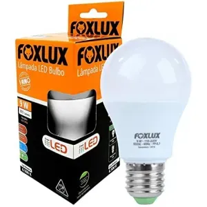 Lâmpada Foxlux Led Bulbo 6500k 9w