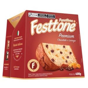 Panettone Festtone Premium Chocolate E Laranja 400g