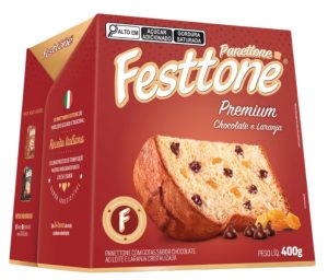 Panettone Festtone Premium Chocolate E Laranja 400g