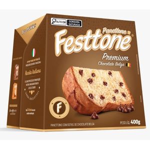 Panettone Festtone Premium Chocolate Belga 400g