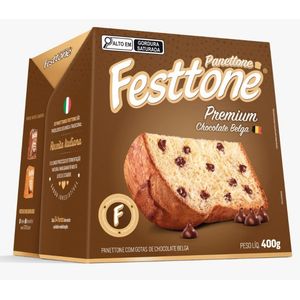 Panettone Festtone Premium Chocolate Belga 400g