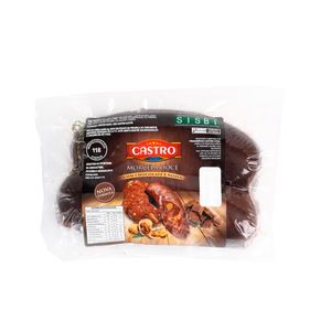 Morcela Castro Preta Doce Com Chocolate E Nozes Aprox. 400g Vácuo