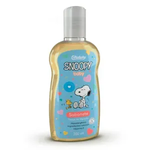 Sabonete Líquido Cottonbaby Snoopy Baby 200ml Toque Algodão