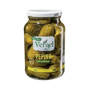Pepino Vergel Em Conserva Vidro 300g