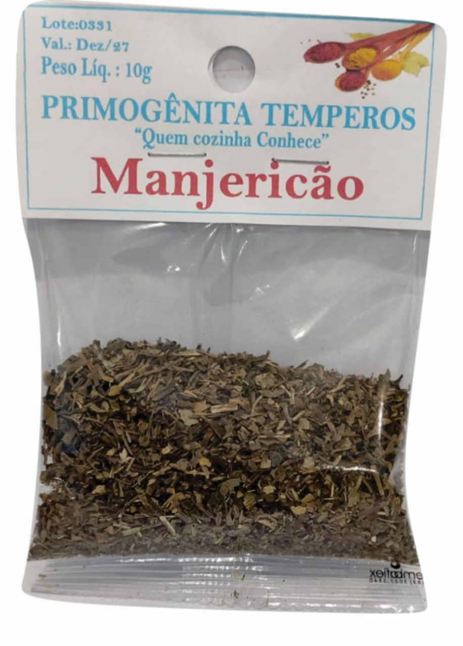 Condimento Primogenita Manjericão 10g