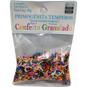 Confeito Primogenita Colorido 30g