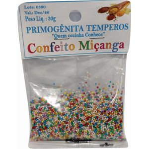 Confeito Primogenita Colorido Micanga 30g