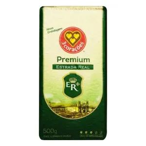 Café Torrado E Moído 3 Corações Premium A Vácuo Estrada Real 500g