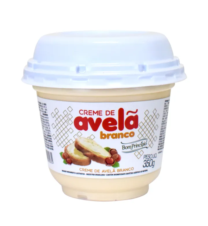 Creme Avelã Bom Princípio Branco 350g