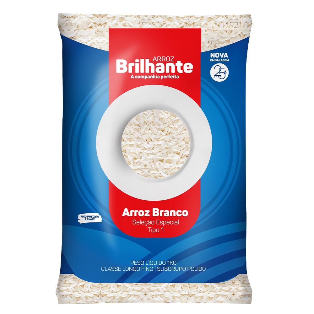 ARROZ BRANCO TIPO 1 BRILHANTE 1KG - Treichel Delivery