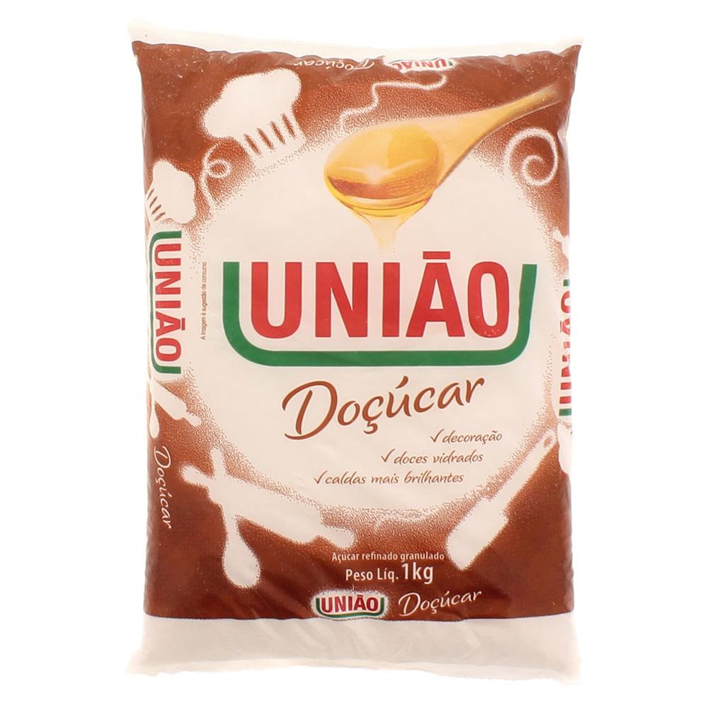 Açúcar Refinado União Granulado Doçúcar 1kg