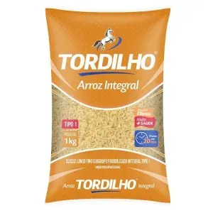 Arroz Tordilho Parboilizado Integral 1kg