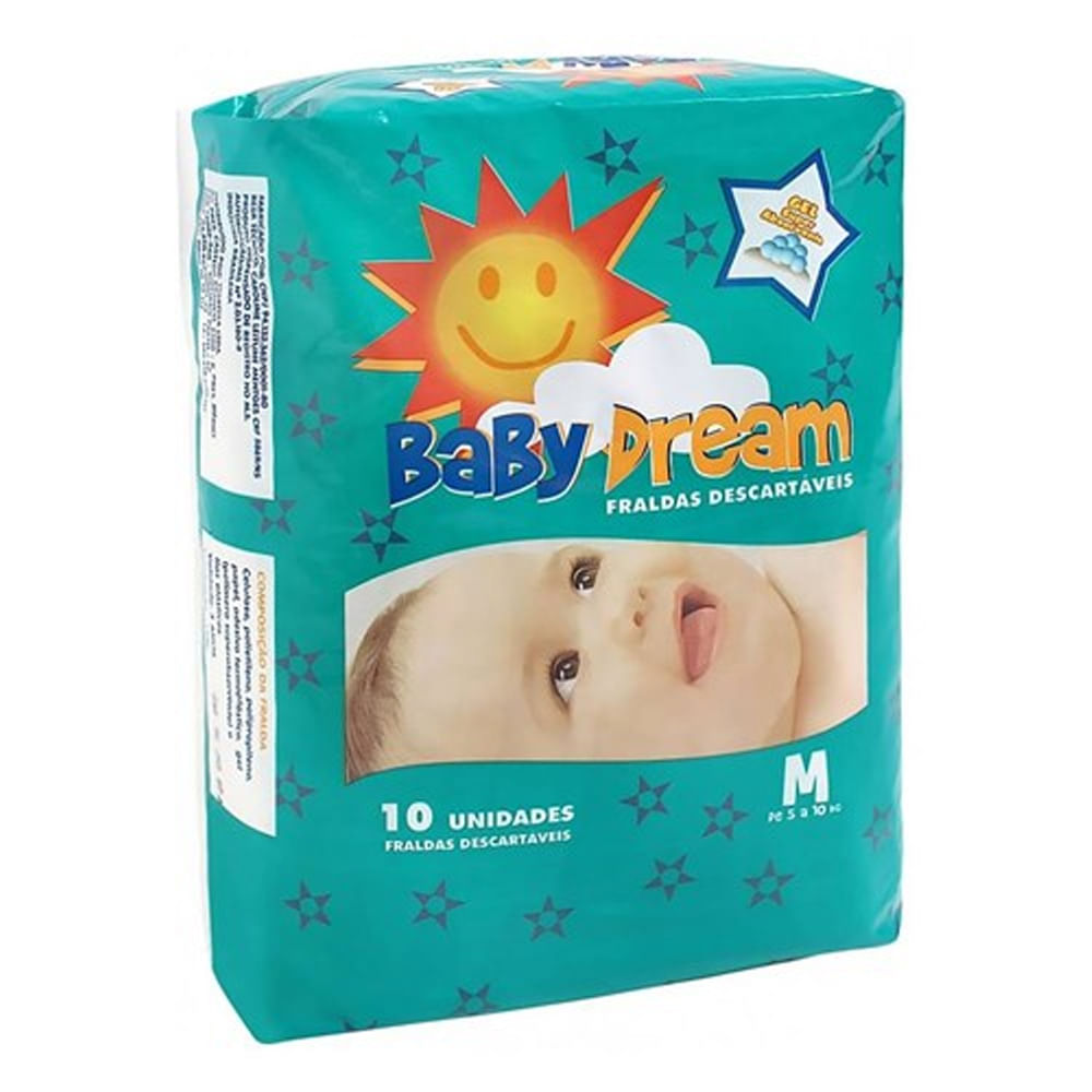 Fralda Baby Dream M C/10 Unidades