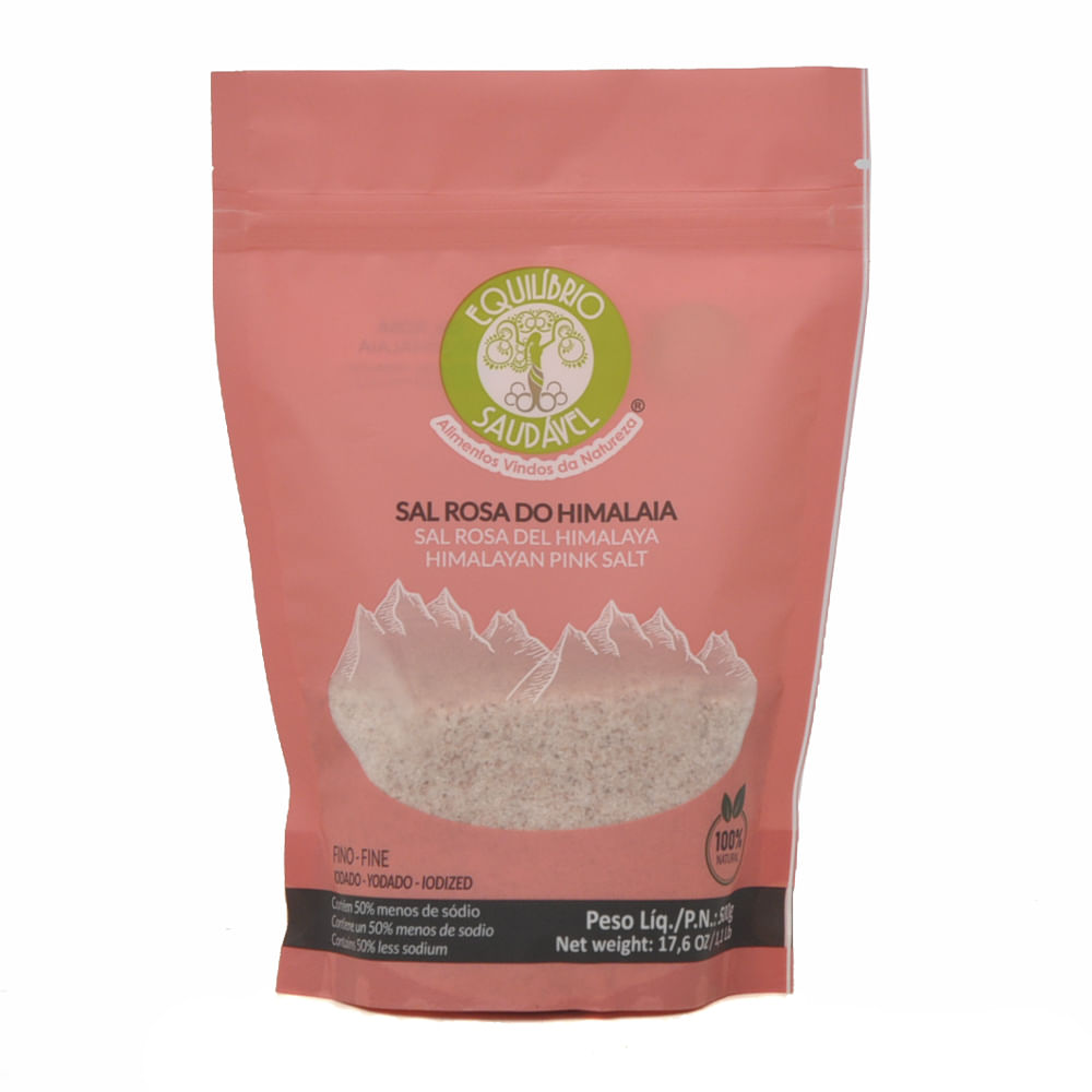 Sal Rosa Do Himalaia Equilíbrio Saudável 500g
