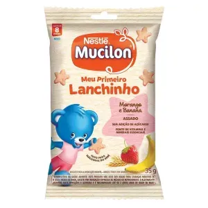 Biscoito Mucilon Meu Primeiro Lanchinho Morango E Banana 35g