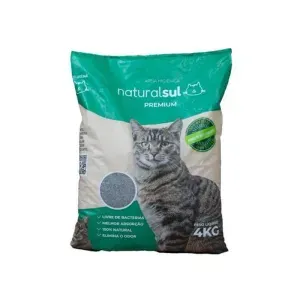 Areia Higiênica Natural Sul Premium Para Gatos 4kg