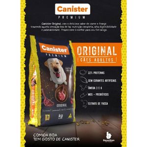 Alimento Canister Premium Para Cães Adultos Original 7kg