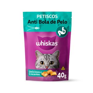 Petisco Whiskas Para Gatos Anti Bola Pelo 40g