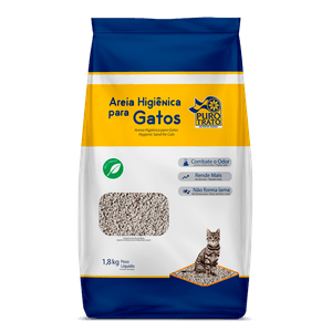 Areia Higiênica Puro Trato Para Gatos 1,8kg
