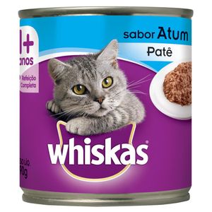 Patê Whiskas Para Gatos Adultos Sabor Atum Lata 290g