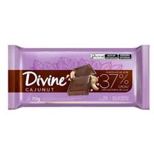 Chocolate Divine + Cremoso Ao Leite Com Castanha De Caju 70g
