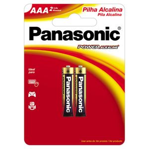 Pilha Panasonic Alkaline Palito Com 2unidades