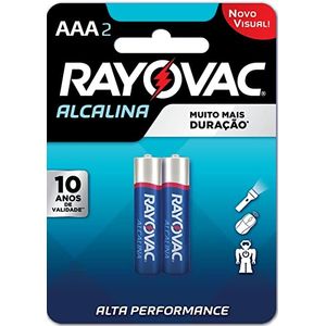Pilha Rayovac Alcalina Palito Aaa Cartela Com 2 Unidades