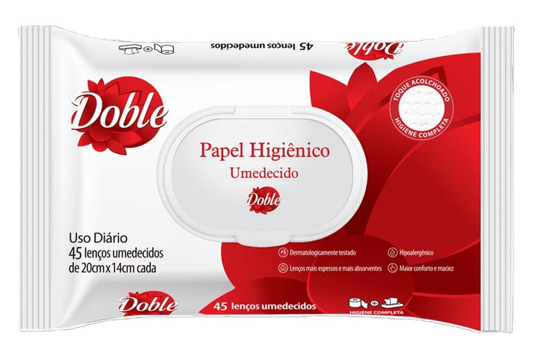 Lenços Umedecidos Doble 45 unidades