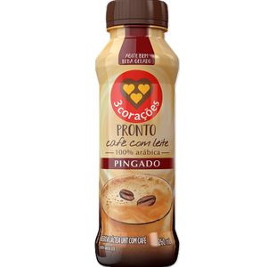 Bebida Láctea 3 Corações Café Com Leite Pingado 260ml