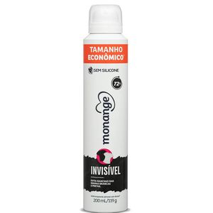 Desodorante Monange Aerosol Invisível 200ml Embalagem Econômica