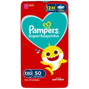 Fralda Pampers Supersequinha Tamanho Xxg C/50