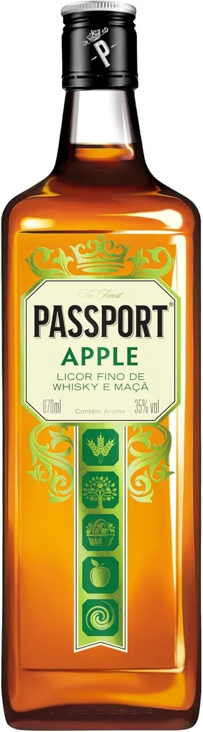 LICOR FINO WHISKY PASSPORT APPLE 670ML - Treichel Delivery