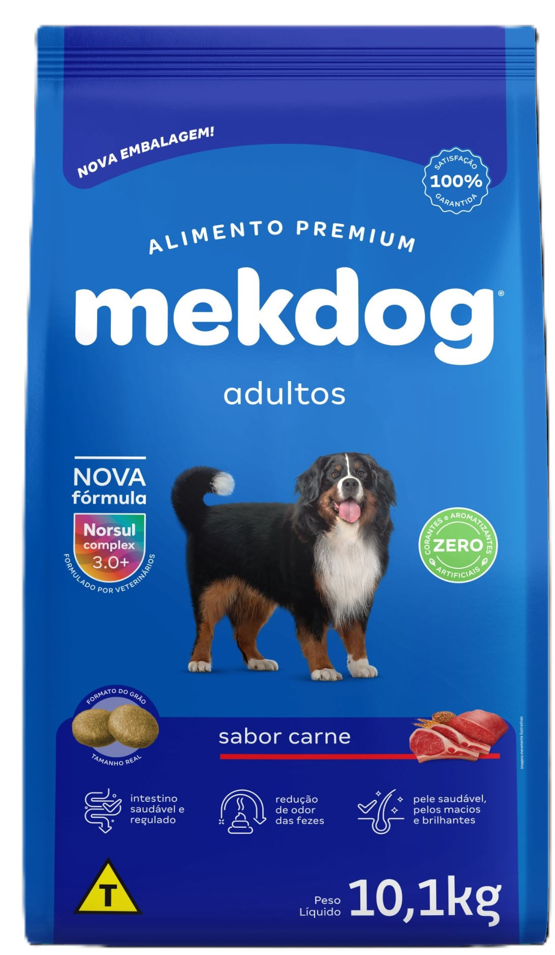 ドッグフード mclarakaoru ALIMENTO MEK DOG PREMIUM PARA CÃES ADULTOS SABOR CARNE 10,1KG