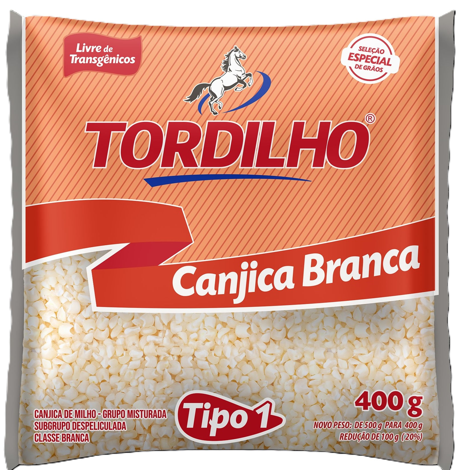 Canjica De Milho Branca Tordilho 400g