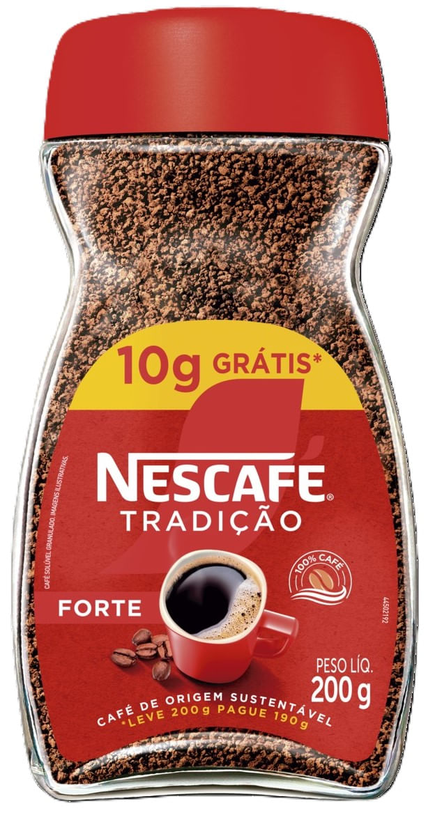 Café Solúvel Granulado Forte Nescafé Tradição Lv200g Pg190g